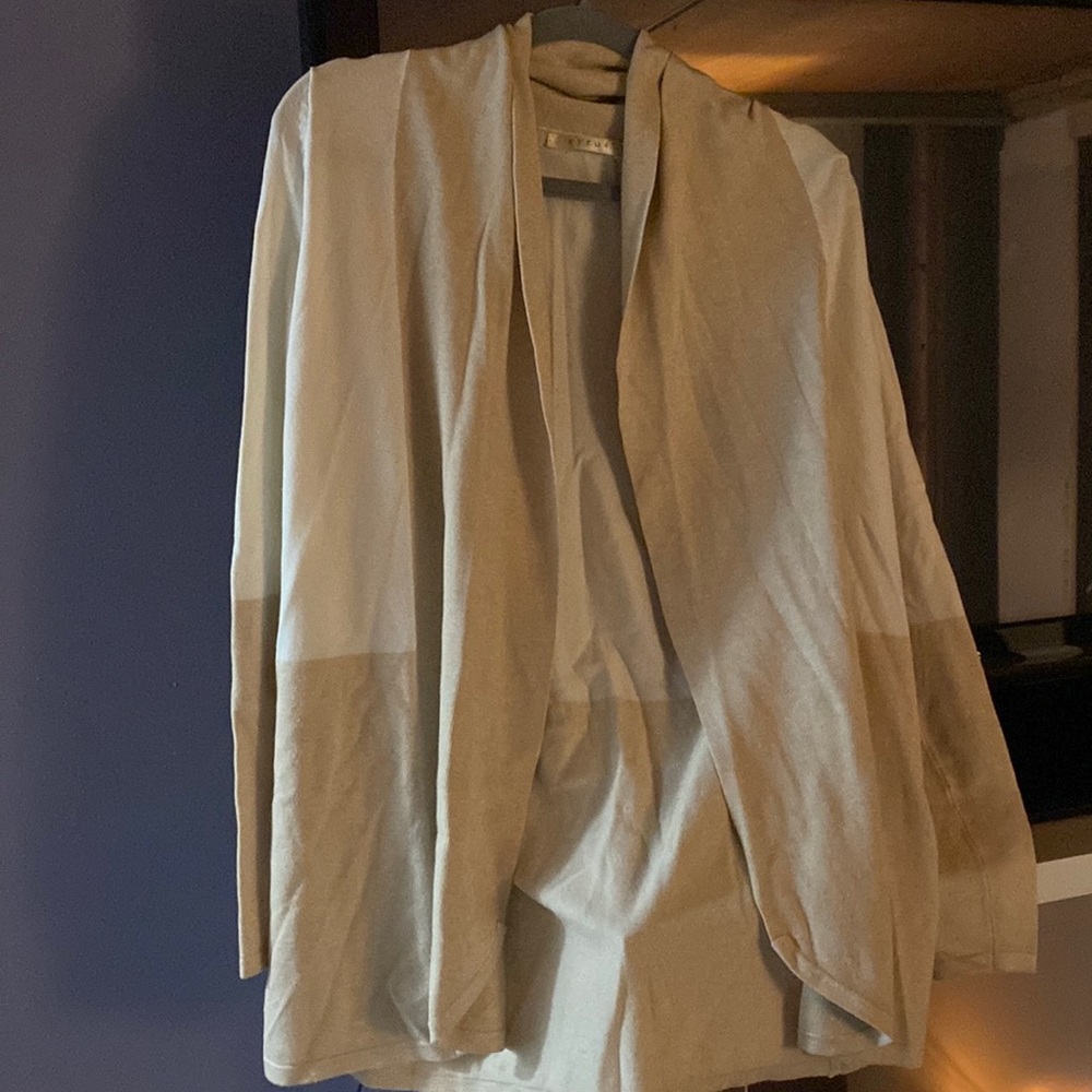 two toned cardigan